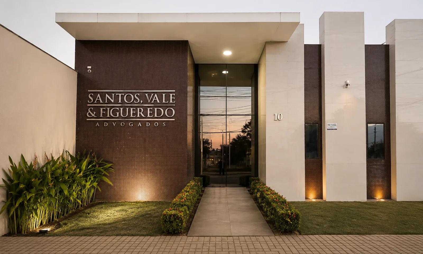 Fachada do escritório Santos, Vale & Figueredo Advogados, em Mossoró (RN)